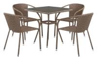 Набор уличный T282BNT/Y137C-W56 Light Brown 4Pcs