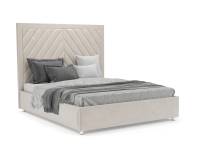 Кровать Мишель 140 см (Бархат бежевый STAR VELVET 6 LIGHT Beige)