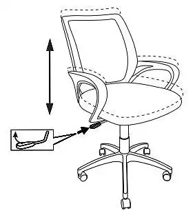 Кресло компьютерное CH-W695NLT/OR/TW-961