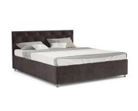 Кровать Классик 140 см (бархат шоколадный Star Velvet 60 Coffee)