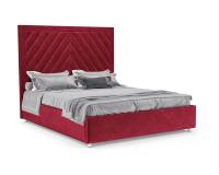 Кровать Мишель 140 см (Бархат красный STAR VELVET 3 DARK RED)