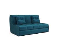 Диван аккордеон Барон №2 ППУ 180х200 см (бархат сине-зеленый STAR VELVET 43 BLACK GREEN)
