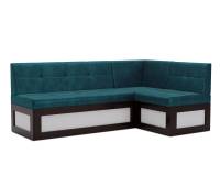 Нотис Правый угол (Бархат сине-зеленый STAR VELVET 43 BLACK GREEN) 207х82х132 см