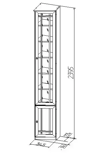 Шкаф книжный Sherlock 35
