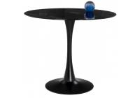 Стол стеклянный Woodville by Лайфмебель Tulip 90 black glass