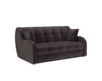 Диван аккордеон Барон НПБ 140х200 см (Бархат шоколадный Star Velvet 60 Coffee)