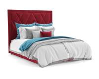 Кровать Треви 160 см (Бархат красный STAR VELVET 3 DARK RED)