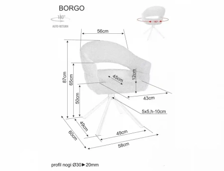 Стул Borgo Raven 18
