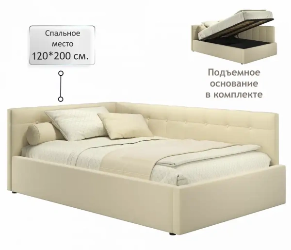 Кровать полутораспальная Bonna 2000x1200 с ПМ