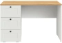 Компьютерный стол Woodville Опра белый шагрень / дуб золотой craft