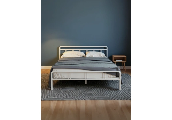 Кровать Woodville Рейк 160х200 белая
