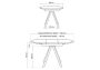 Стол деревянный Notta Трейси 90(120)х90х75 дуб вотан / белый