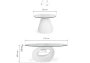 Журнальный стол Woodville Orfeo 110х60х43 white