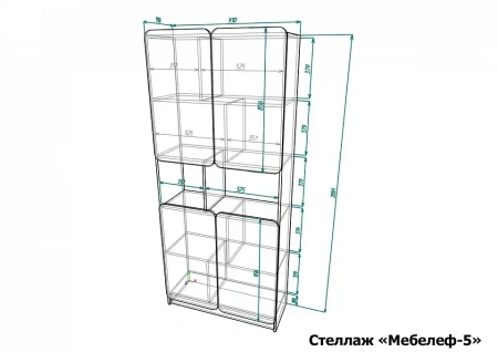 Шкаф комбинированный Мебелеф-5