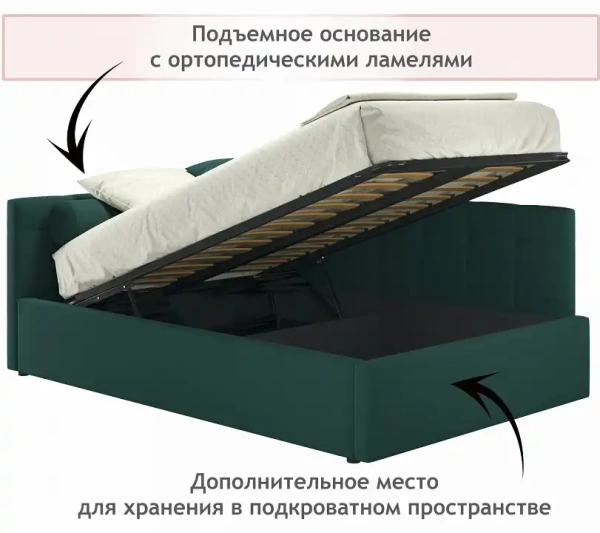 Кровать полутораспальная Bonna 2000x1200 с ПМ