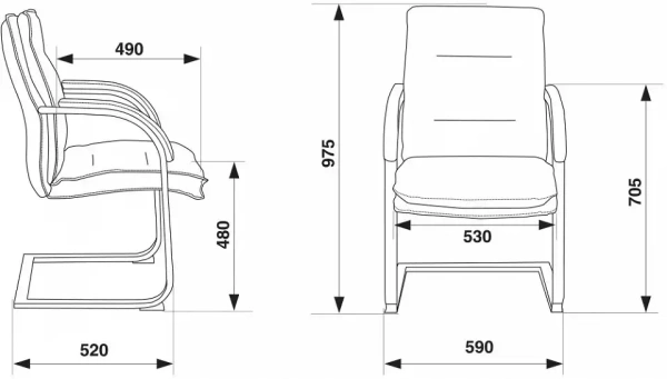 Кресло T-9927SL-Low-V/Chok