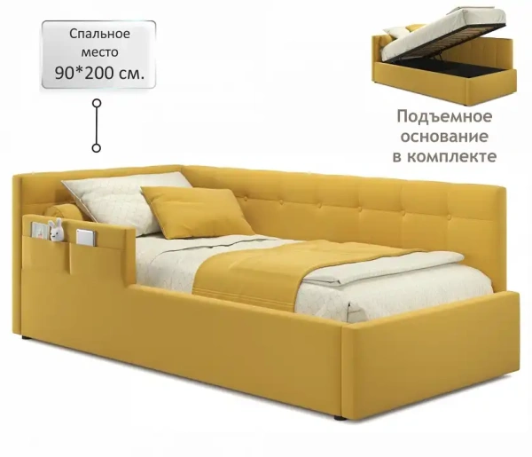 Кровать односпальная Bonna 2000x900 с ПМ