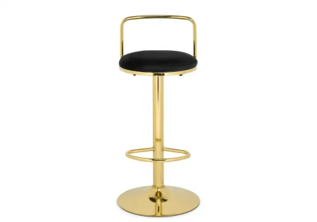 Барный стул Woodville Lusia black / gold