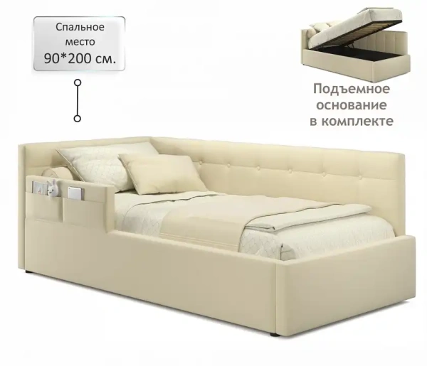 Кровать односпальная Bonna 2000x900 с ПМ
