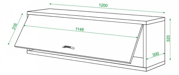Полка книжная Домино нельсон ПК-30М