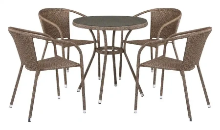 Набор уличный T282ANT/Y137C-W56 Light Brown 4Pcs