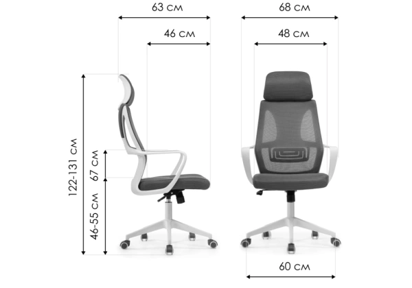 Офисное кресло Woodville Golem black / white