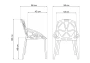 Пластиковый стул Woodville One PC-015 черный