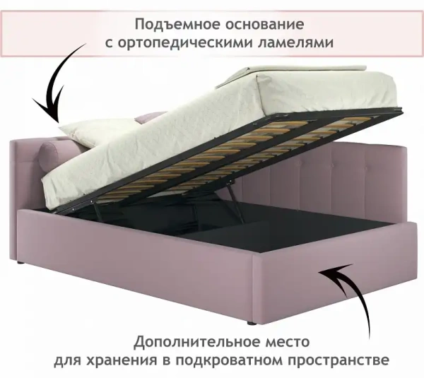 Кровать полутораспальная Bonna 2000x1200 с ПМ