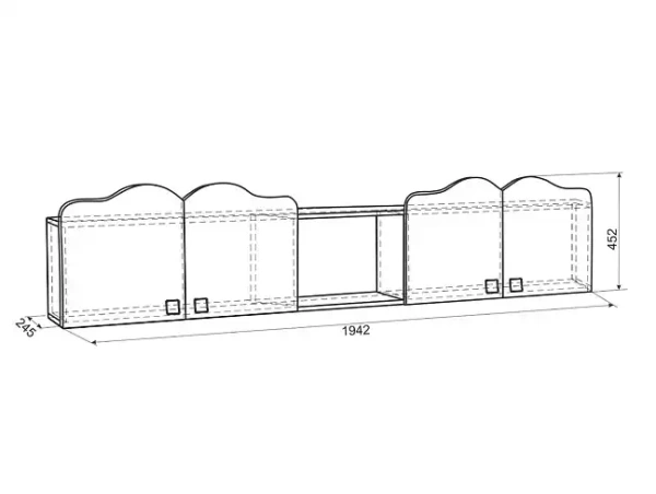 Полка комбинированная Фэнтези MDF-04