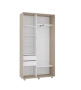 Шкаф-купе PRIME, 120х45х230 Шимо светлый с зеркалом