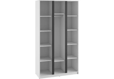 Шкаф Woodville Кассий 120 3-х ств белый