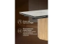 Керамический стол Woodville Монерон 180(240)x90 calacatta gold / дуб монтана