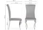 Стул на металлокаркасе Woodville Lund dark grey / steel