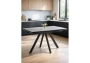 Керамический стол Notta Вилли 120(180)х80 сarmen light grey / черный
