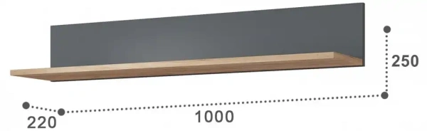 Полка навесная Эмилия ЭЛ-10