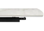 Керамический стол Woodville Катчел 120(180)x80 calacatta gold / черный