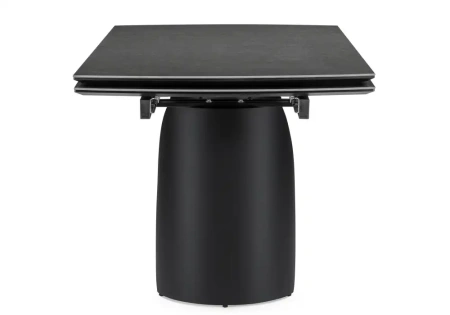 Керамический стол Woodville Готланд 180(240)х90х79 ink gray / черный