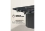 Керамический стол Woodville Монерон 200(260)х100х77 black paradise / черный