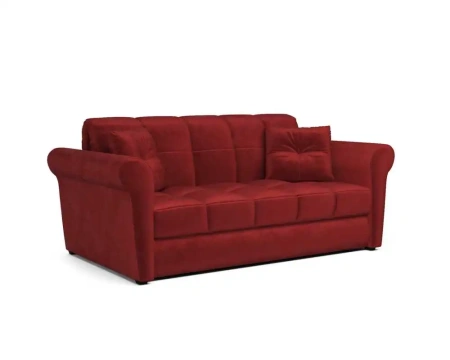 Диван аккордеон Гранд НПБ 120х200 см (бархат красный STAR VELVET 3 DARK RED)