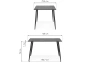 Стол стеклянный Woodville by Лайфмебель Smoke 120х80х75 clear gray / black