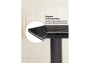 Керамический стол Woodville Маре 200(260)х100х77 neodom titanium lawa nero / черный
