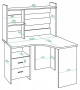 Стол компьютерный Домино Lite СКЛ-Угл120+НКЛХ-120