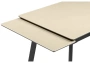 Керамический стол Notta Норман 120(180)х80 okara light yellow / черный
