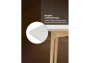 Керамический стол Woodville Halmar 140(180)x80 белый спеченный камень / светлое дерево
