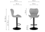 Барный стул Woodville by Лайфмебель Porch cappuccino / gold