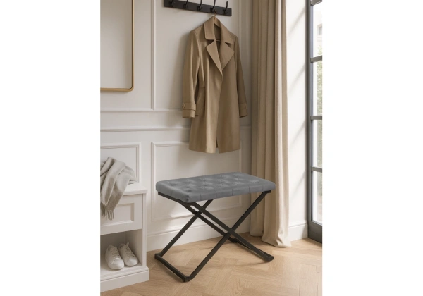 Табурет Woodville German dark grey / black
