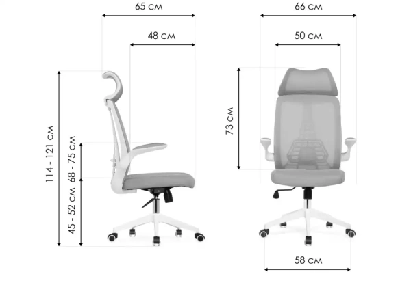 Компьютерное кресло Woodville Lokus light gray