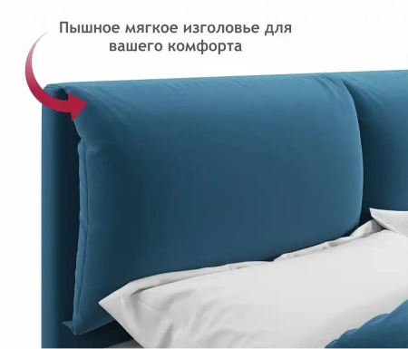 Кровать двуспальная Vita 2000x1600 с ПМ