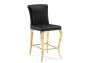 Барный стул Woodville Joan black / gold