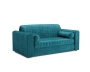 Диван аккордеон Барон №5 НПБ 120х200 см (Бархат сине-зеленый STAR VELVET 43 BLACK GREEN)